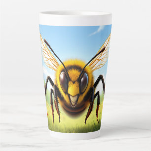 Titel: Lächelnde Hummel-Illustration Milchtasse