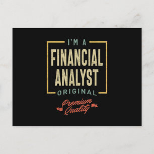 Titel Männer Frauen - Geschenk für Finanzanalytike Postkarte