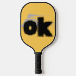 Titel: "OK Vibes - Simple & Bold" Pickleball Schläger