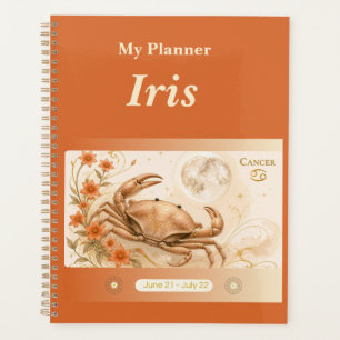 Titel: Personalisierter Krebs-Zodiak-Planer Planer
