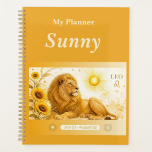 Titel: Personalisierter Leo-Zodiac-Planer Planer