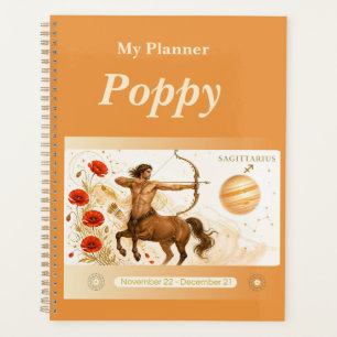 Titel: Personalisierter Schütze-Zodiac-Planer Planer