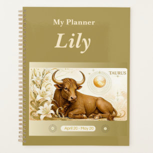 Titel: Persönlicher Stier-Zodiac-Planner Planer