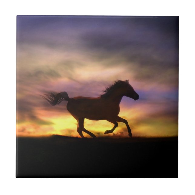 Titel "Pferde" Fliese (Vorderseite)