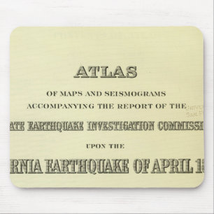 Titel Seite Atlas California Erdbeben Mousepad