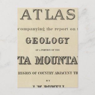 Titel Seite Atlas zum Bericht Postkarte