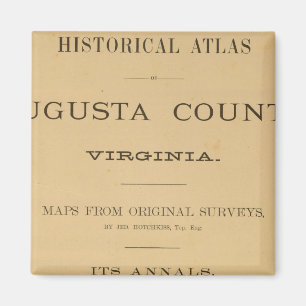 Titel Seite Augusta Landkreis, Virginia Magnet