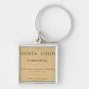 Titel Seite Augusta Landkreis, Virginia Schlüsselanhänger