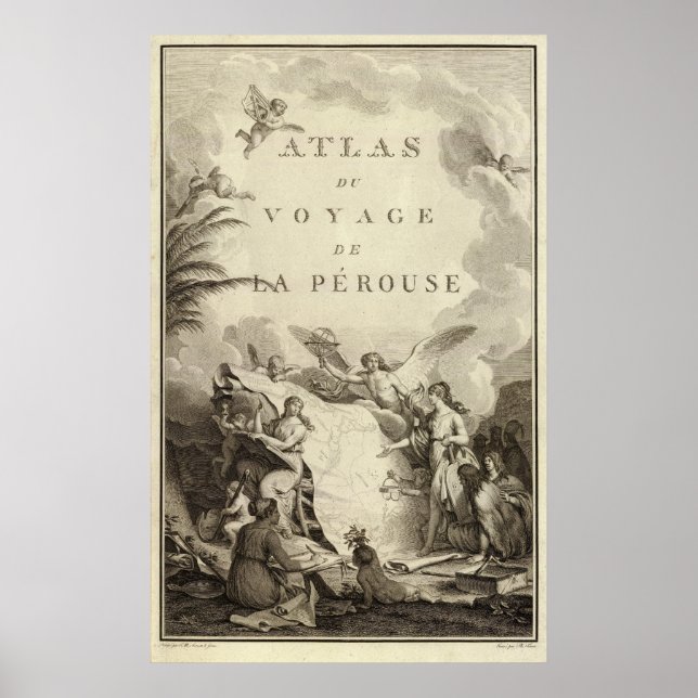 Titel Seite des Atlas von Frankreich Poster (Vorne)