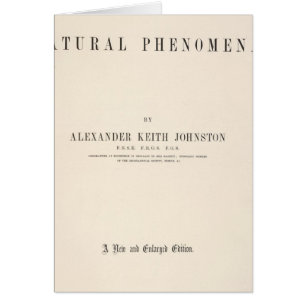 Titel Seite Physikalische Atlas natürlicher Phänom