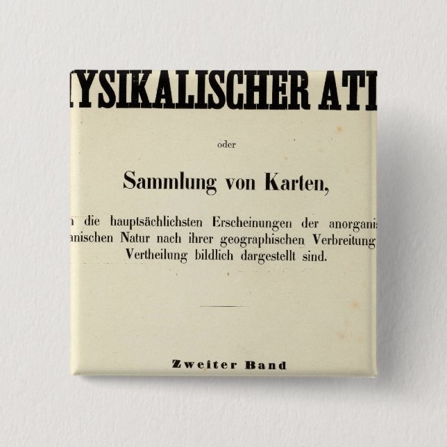 Titel Seite Physischer Atlas / 2 Button (Vorderseite)
