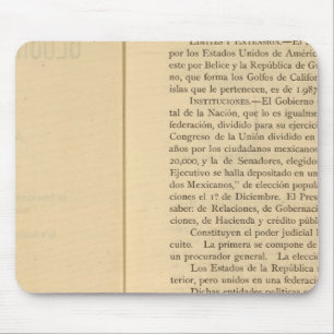 Titel Seite von 1874 Mexiko-Atlas Mousepad