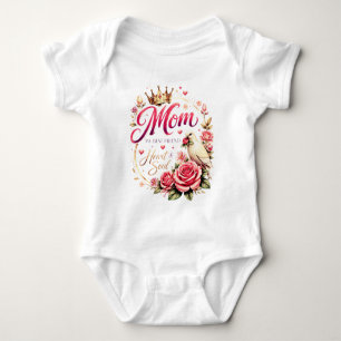 🌸 Titel (SEO + Trending) Mom Crown Rose Design –  Baby Strampler