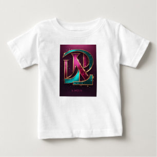 Titel: Stilvolle "LD" Monogram Baby T - Shirt - T