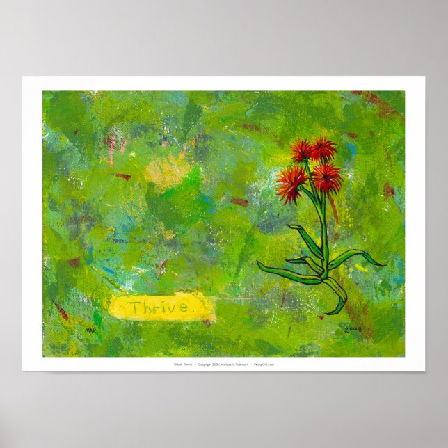 Titel: Thrive Poster (Vorne)