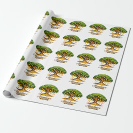 Titel  Überfluss-Geldbaum-Geschenkpapierrolle Geschenkpapier