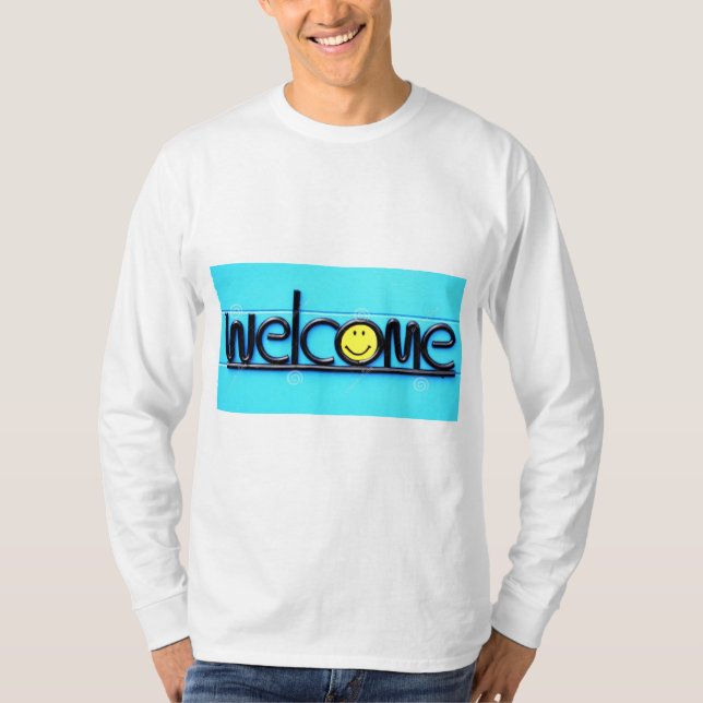 Titel: "Vibrant Vibes: Willkommen im Club! T-Shirt (Vorderseite)