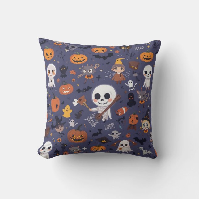 Titel Vorschlag: Adorable & Spooky Fun Halloween Kissen (Vorderseite)