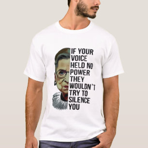 Titel: Wenn Ihre Stimme keinen Power Zitat Feminis T-Shirt