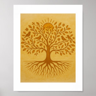 *Titel:* *"Wurzeln der Harmonie - Handgefertigte W Poster