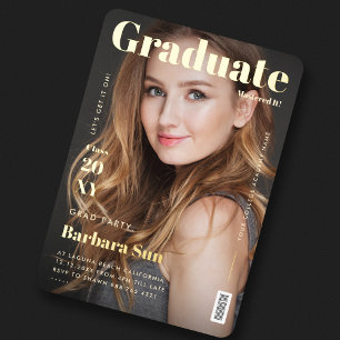 Titelblatt der Modern Graduate Zeitschrift Absolve Folieneinladung