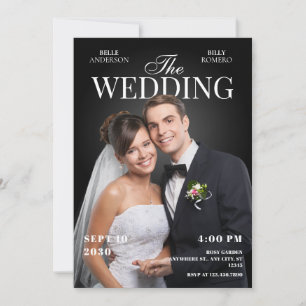 Titelblatt des Hochzeitmagazins Foto Einladung