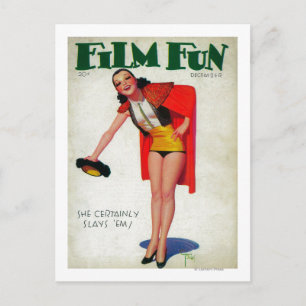 Titelblatt des Magazins Film Spaß 5 Postkarte