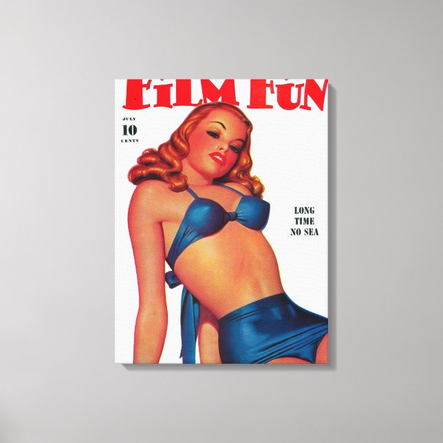 Titelblatt des Zeitschrift Film Spaß 4 Leinwanddruck (Vorderseite)