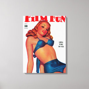 Titelblatt des Zeitschrift Film Spaß 4 Leinwanddruck