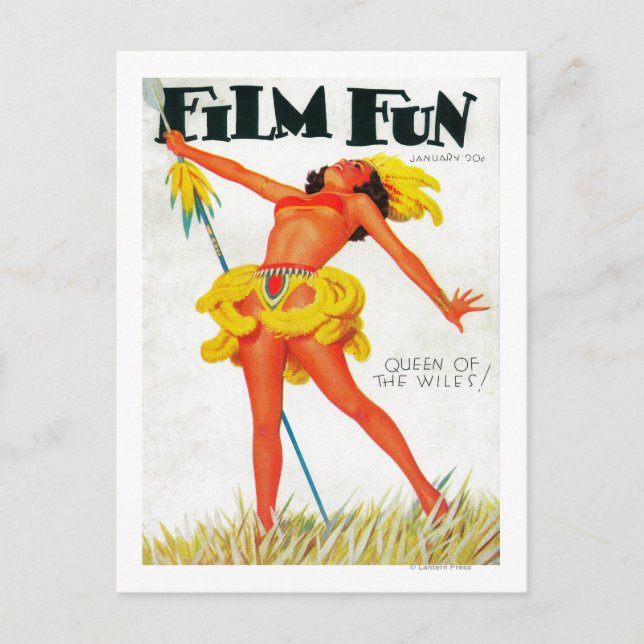 Titelblatt des Zeitschrift Film Spaß 4 Postkarte (Vorderseite)