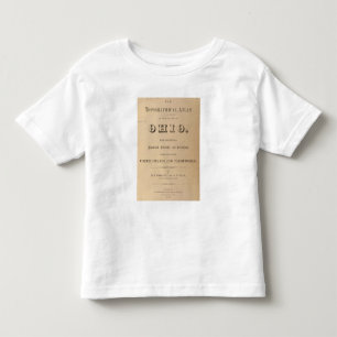 Titelblatt eines topographischen Atlasses Kleinkind T-shirt