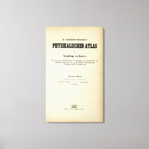 Titelblatt-körperlicher Atlas V 2 Leinwanddruck