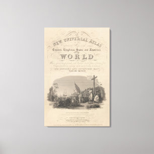 Titelblatt-neuer universeller Atlas 2 Leinwanddruck