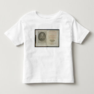 Titelblatt- und Porträtfrontispiz des Autors Kleinkind T-shirt