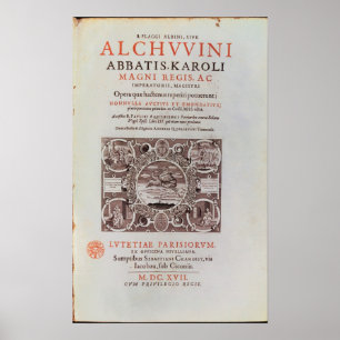 Titelblatt von 'Abbatis Karoli Magni Regis Poster