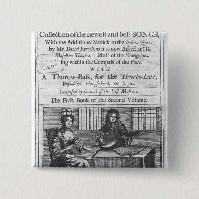 Titelblatt von 'Deliciae Musicae Button (Vorderseite)
