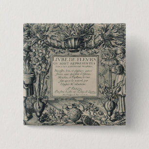 Titelblatt von "Livre-DES Fleurs" durch Jean Le Button