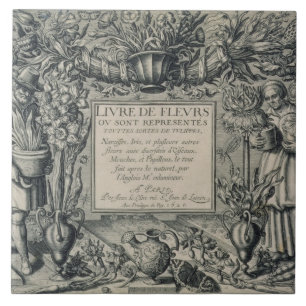 Titelblatt von "Livre-DES Fleurs" durch Jean Le Fliese