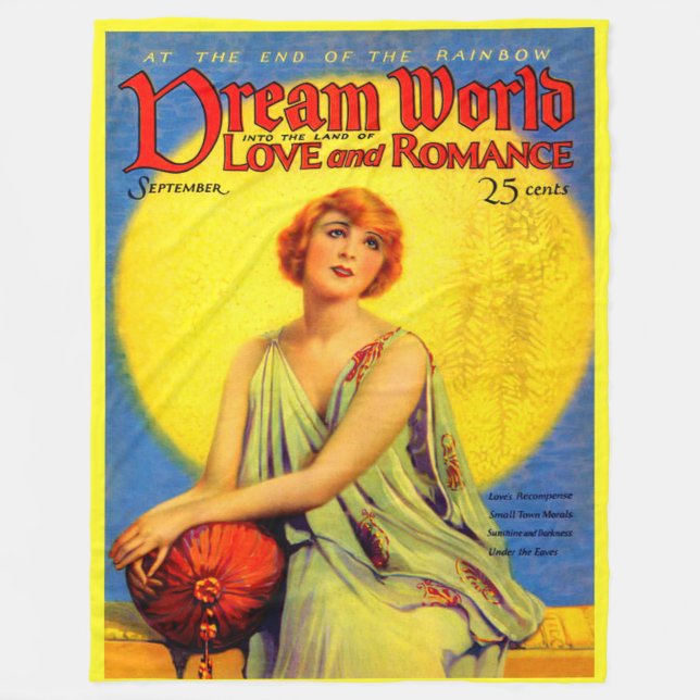 Titelseite der Dream World-Zeitschrift aus den 192 Fleecedecke (Vorderseite)