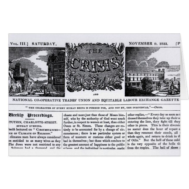Titelseite der "National Co-operative Trades" (Vorderseite (Horizontal))