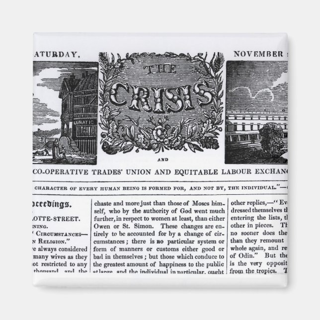 Titelseite der "National Co-operative Trades" Magnet (Vorne)