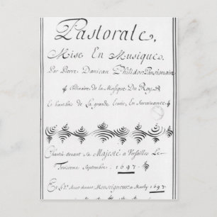 Titelseite der "Pastorale" Postkarte