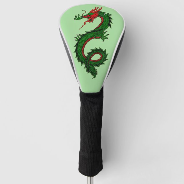 Titelseite des chinesischen Drachengolfkopfes Golf Headcover (Vorderseite)
