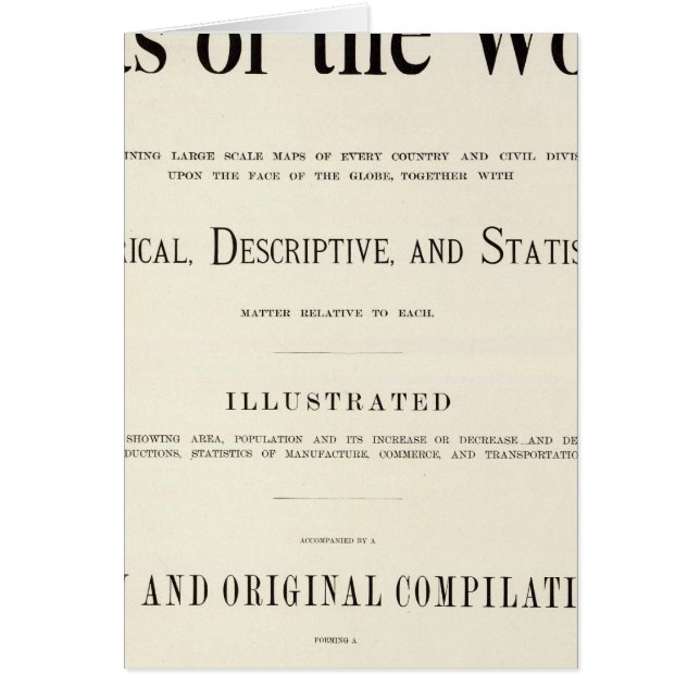 Titelseite des indizierten Atlas (Vorne)