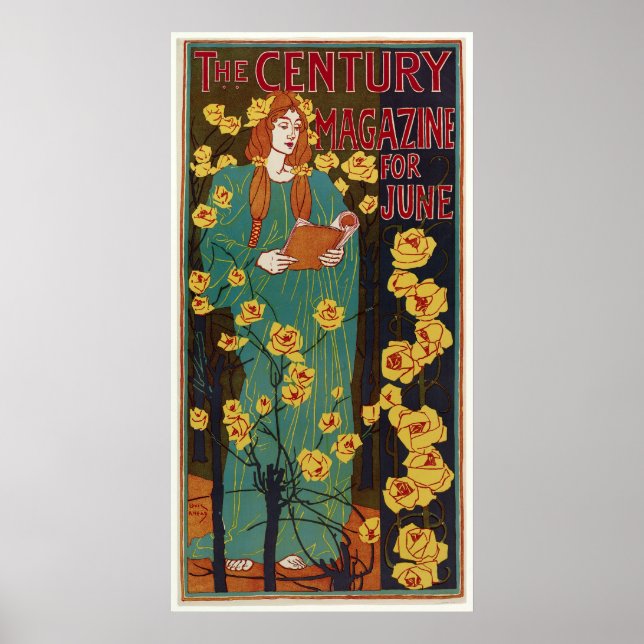 Titelseite des Jahrhunderts 1896 Juni von Rhead Poster (Vorne)