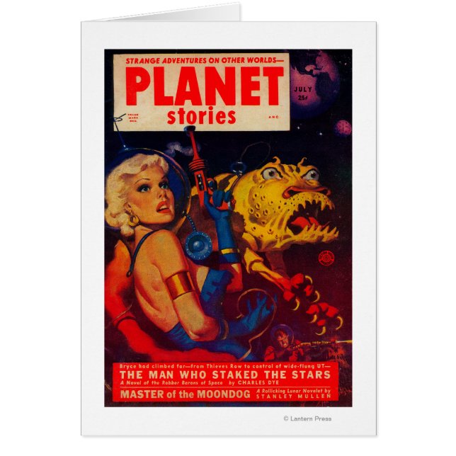 Titelseite des Magazins Planet Stories (Vorne)