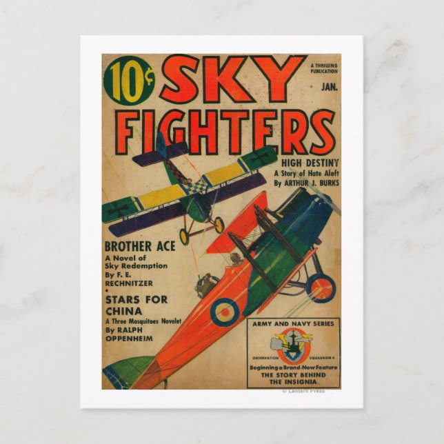 Titelseite des Magazins Sky Fighters Postkarte (Vorderseite)