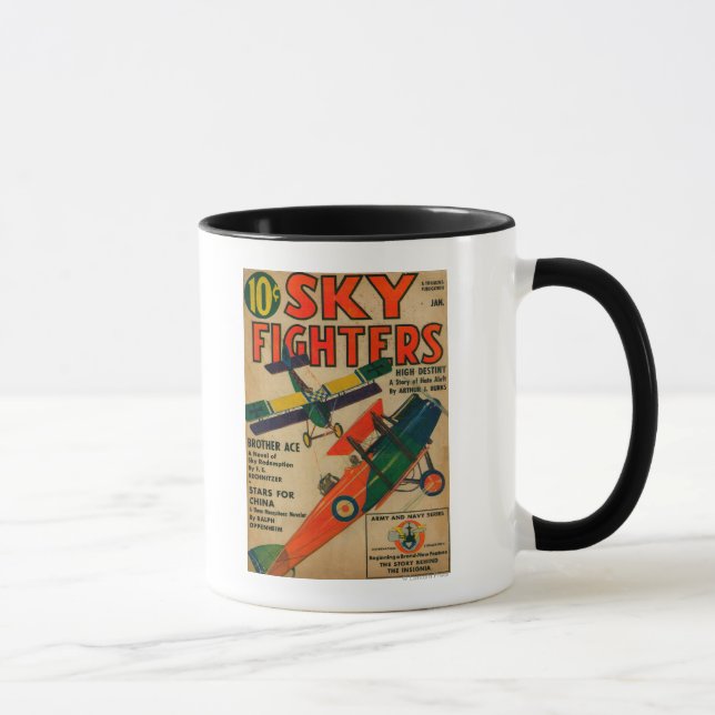 Titelseite des Magazins Sky Fighters Tasse (Rechts)