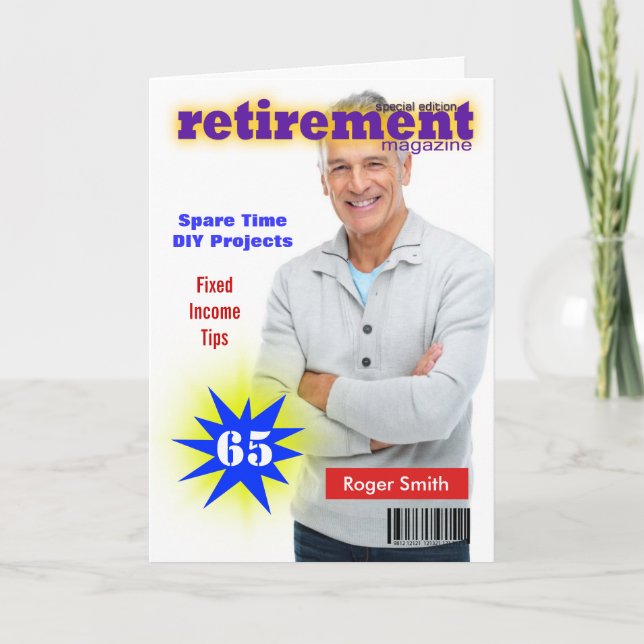 Titelseite des Zeitschrift Retirement Magazine Karte (Vorderseite)