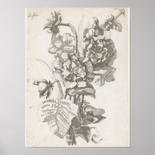 Titelseite mit einem Bouquet von Peonies Poster
